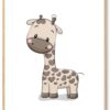 Kinderzimmer Giraffe Kinder Poster