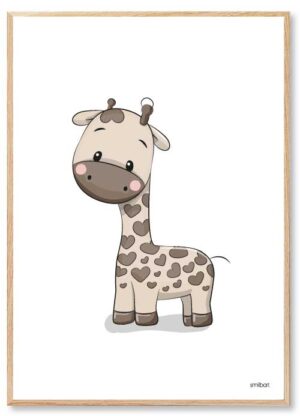 Kinderzimmer Giraffe Kinder Poster